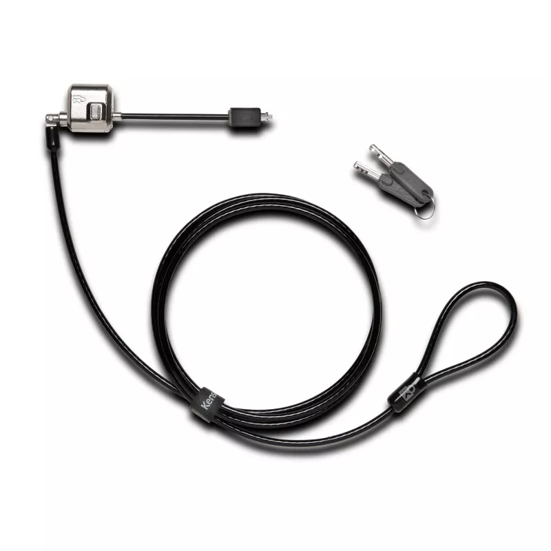 Kensington MiniSaver Mobile Keyed Lock, 1,8 m, Kensington, raktinis, plokščiasis raktas, anglinis plienas, juoda