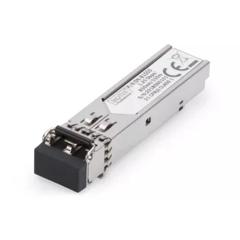DIGITUS 1.25 Gbps SFP modulis, iki 550 m daugiamodis, LC duplex jungtis 1000Base-SX, 850 nm