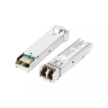 DIGITUS 1.25 Gbps SFP modulis, iki 550 m daugiamodis, LC duplex jungtis 1000Base-SX, 850 nm