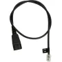 Jabros 8800-00-37 laidas ausinėms QD į RJ10, tiesus, 0,5 m