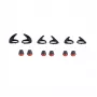 Jabra Evolve 75e Priedų rinkinys, Ausų pagalvėlės, Gelinės, Juodos, Raudonos