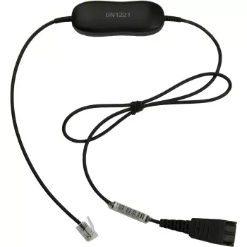 Jabra GN1221 garso ribotuvas QD į RJ9, laidas, juodos spalvos