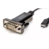 DIGITUS USB Type C 2.0 į nuoseklųjį keitiklis, DSUB 9M 1m laidas