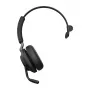 Jabra Evolve2 65 USB-C UC Mono - Juoda, belaidė ausinė, skirta biurui ir skambučių centrams, 20–20000 Hz, 99,2 g