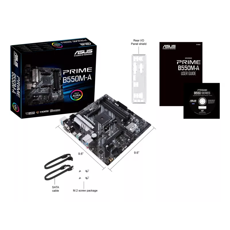 Motininė plokštė ASUS PRIME B550M-A AMD B550 Socket AM4 micro ATX