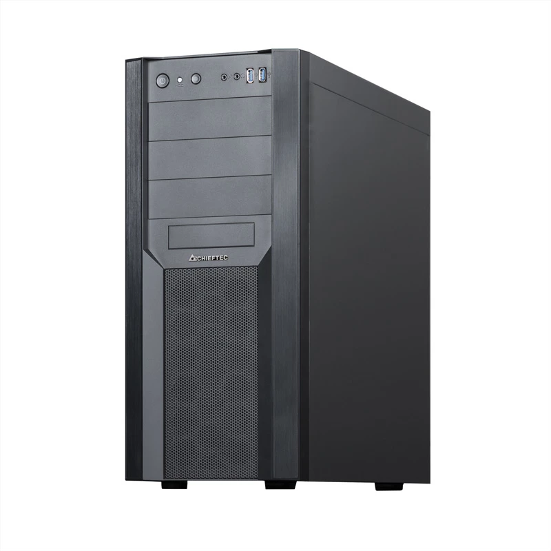 PC korpusas CHIEFTEC CW-01B-OP Tower Juodas — SPCC, 7×3,5 colio lizdai, 7×2,5 colio lizdai, 3×5,25 colio lizdai, iki 410 mm GPU