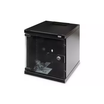 DIGITUS sieninis montažinis stovas 254 mm (10 inch) 6U 330x312x300 mm, juodas (RAL 9005)