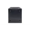 DIGITUS sieninis montažinis stovas 254 mm (10 inch) 6U 330x312x300 mm, juodas (RAL 9005)