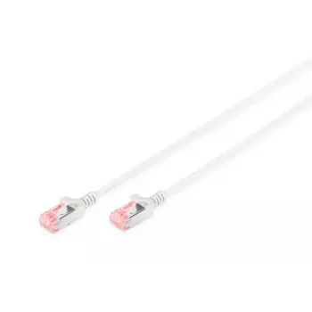 DIGITUS plonas jungiamasis kabelis CAT6 U/FTP su apsauga nuo užkliuvimo, varinis, 10 m, pilkas