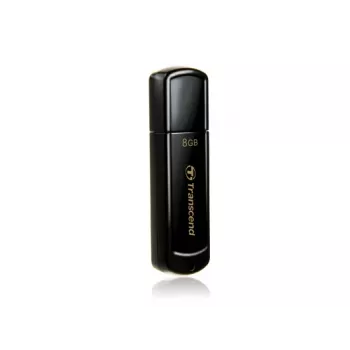TRANSCEND JetFlash 350 - 8GB USB atmintukas - USB 2.0 - Juodas