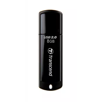 TRANSCEND JetFlash 350 - 8GB USB atmintukas - USB 2.0 - Juodas