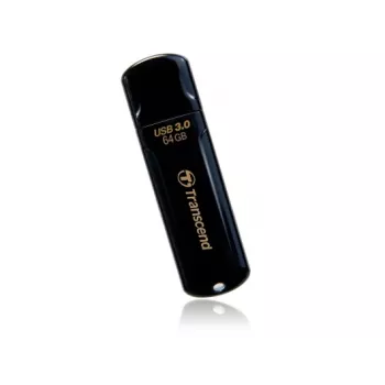 TRANSCEND JetFlash 700 - 64GB USB atmintukas - USB 3.0 - Juodas