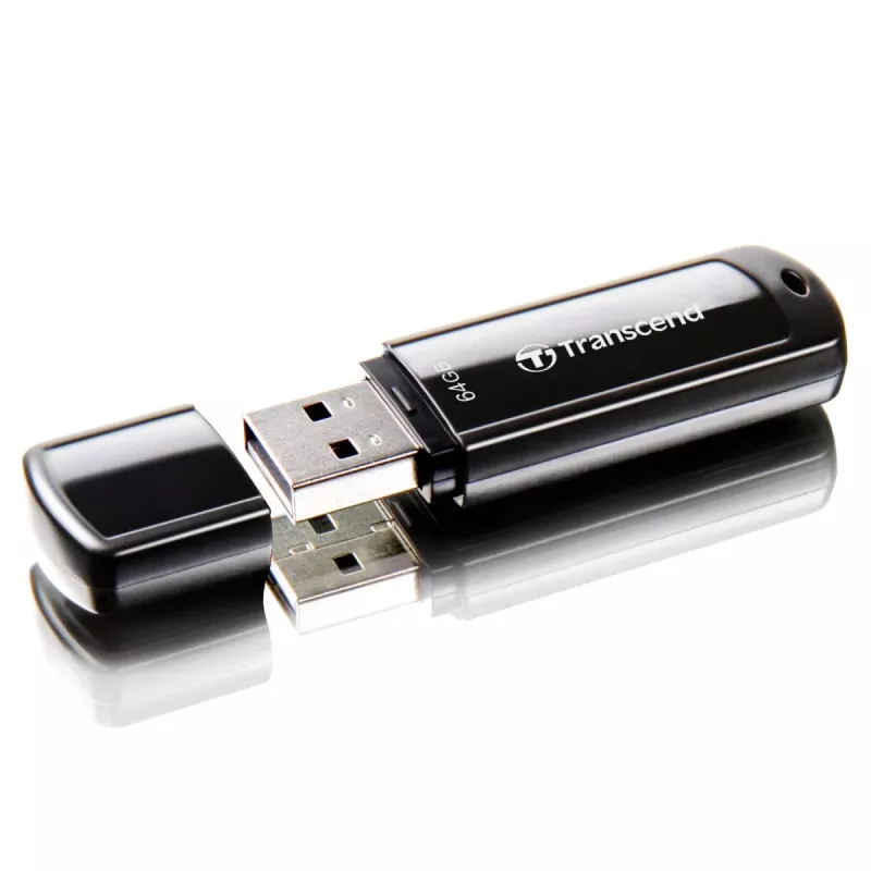 TRANSCEND JetFlash 700 - 64GB USB atmintukas - USB 3.0 - Juodas