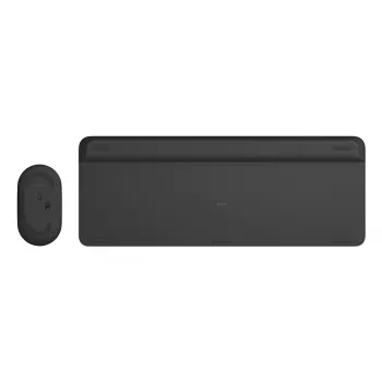 LOGITECH belaidė klaviatūra ir pelė MK470 pilka – vokiškas QWERTZ