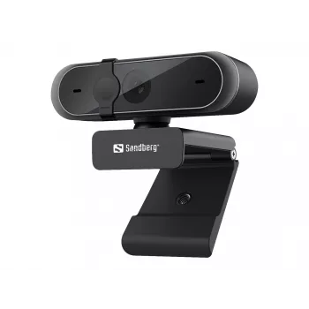 Sandberg USB Webcam Pro internetinė kamera, 5 MP, 2592 x 1944 pikseliai, Full HD, 30 kadrų/s, 1920x1080@30fps, 2595x1944@30fps, 1080p
