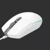 LOGITECH G203 Lightsync žaidimų pelė USB balta