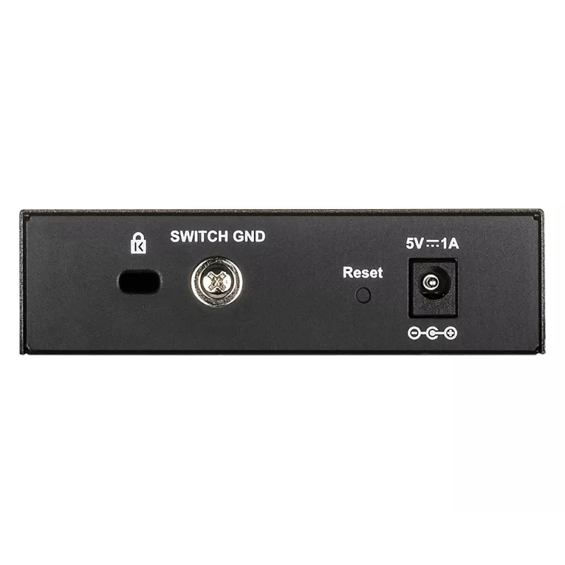 D-Link DGS-1100-05V2/E valdomas L2 tinklo jungiklis Gigabit Ethernet (10/100/1000) juodas