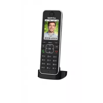 DECT telefono ragelis AVM FRITZ!Fon C6 juodas