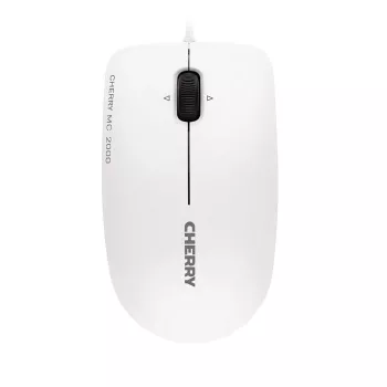 CHERRY MC 2000 laidinė pelė su pasvirimo ratuku, šviesiai pilka, USB, ambidekstrinė, IR LED, USB Type-A, 1600 DPI, pilka