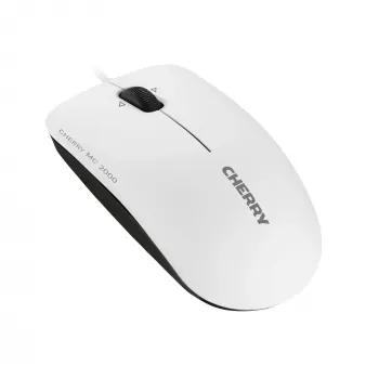 CHERRY MC 2000 laidinė pelė su pasvirimo ratuku, šviesiai pilka, USB, ambidekstrinė, IR LED, USB Type-A, 1600 DPI, pilka