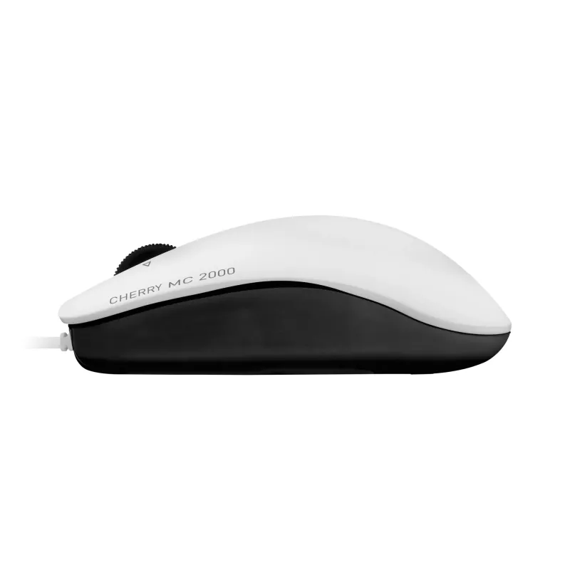 CHERRY MC 2000 laidinė pelė su pasvirimo ratuku, šviesiai pilka, USB, ambidekstrinė, IR LED, USB Type-A, 1600 DPI, pilka