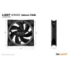 be quiet! Light Wings 120mm ARGB PWM ventiliatorius juodas
