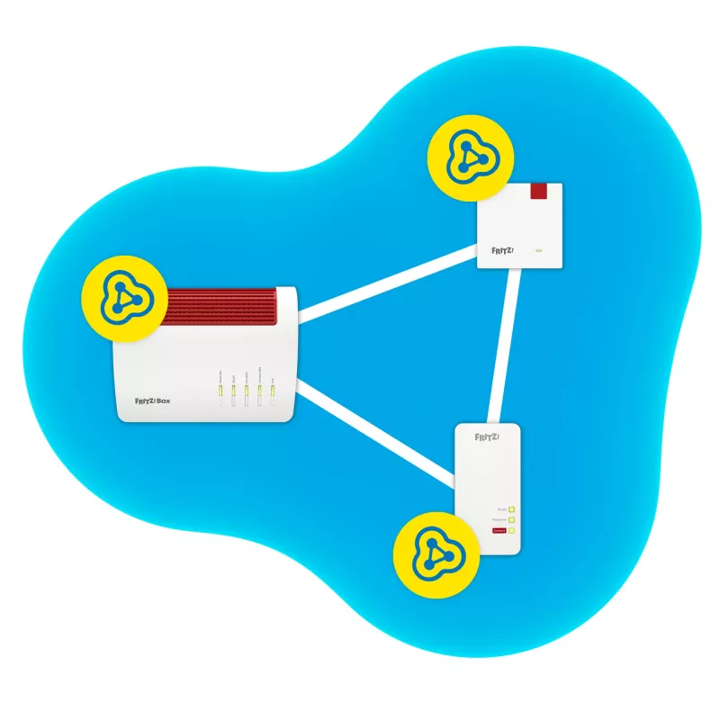 Stiprintuvas FRITZ! 1200 AX 3000 Mbit/s Ethernet LAN Wi-Fi Baltas 1 vnt.