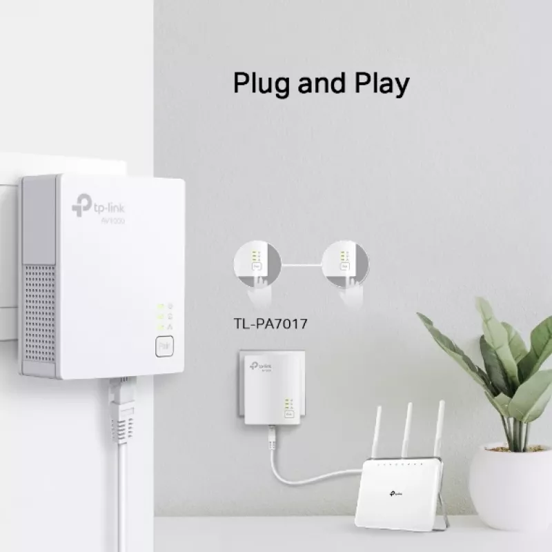 TP-Link TL-PA7019 KIT 1000 Mbit/s Ethernet LAN Baltas