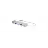 ICY BOX IB-HUB1425-C3 USB 3.2 Gen 1 (3.1 Gen 1) Type-C 4 prievadų USB centras, 5000 Mbit/s, sidabrinis