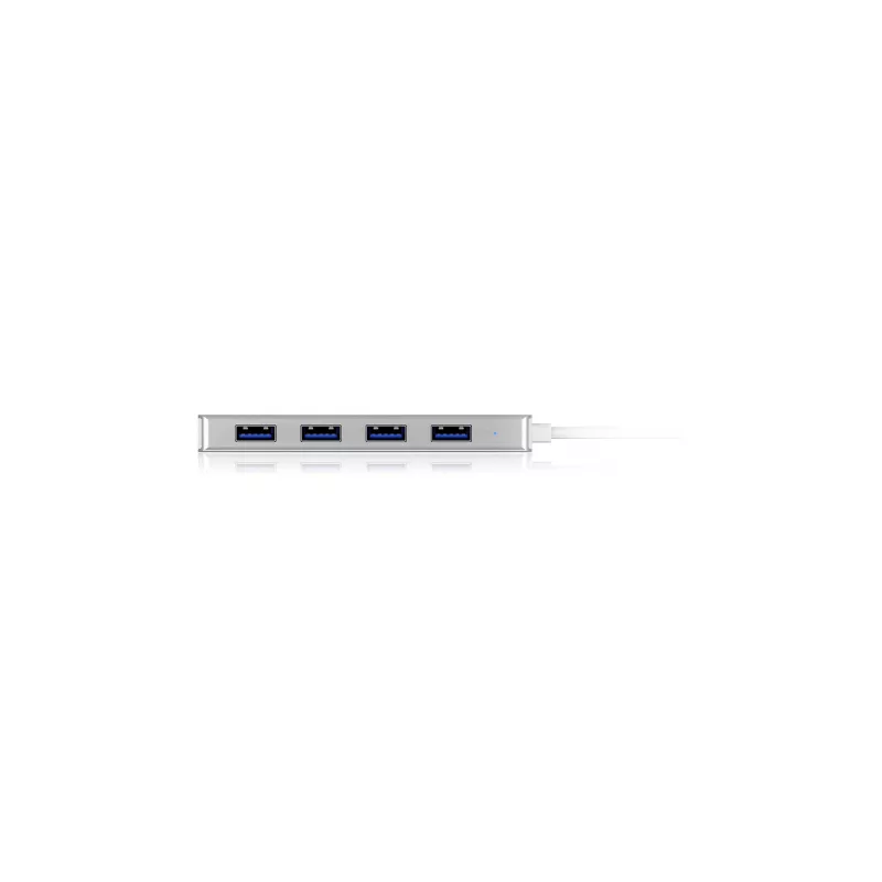 ICY BOX IB-HUB1425-C3 USB 3.2 Gen 1 (3.1 Gen 1) Type-C 4 prievadų USB centras, 5000 Mbit/s, sidabrinis
