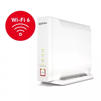 Belaidis maršrutizatorius FRITZ!Box 4060 triju juostų Wi-Fi 6, Gigabit Ethernet, balta spalva