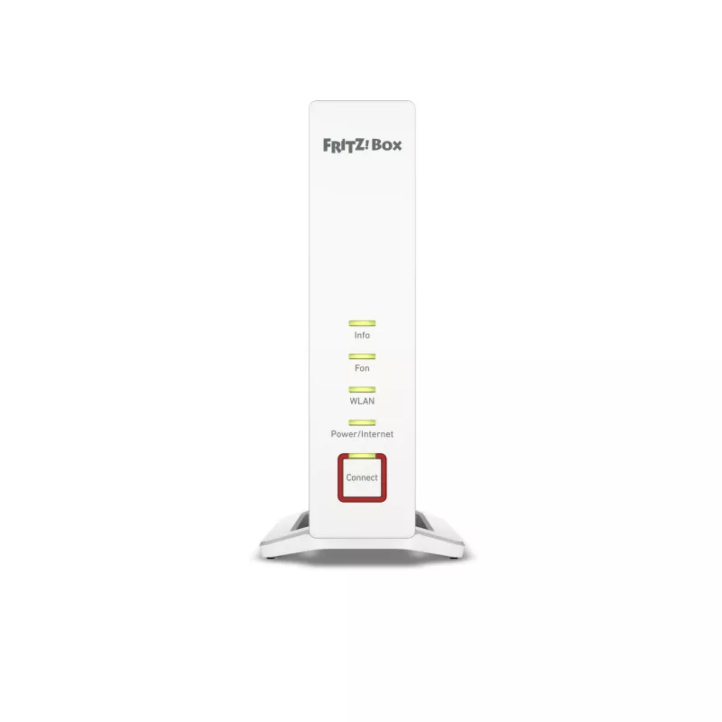 Belaidis maršrutizatorius FRITZ!Box 4060 triju juostų Wi-Fi 6, Gigabit Ethernet, balta spalva