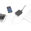 DIGITUS 4 prievadų USB įkroviklis, 72W 1x USB-C (PD) 5,9,15,20V/3A, 3x USB-A 5V/2,4A, juodas