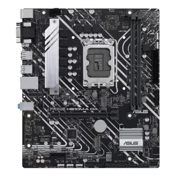 Motininė plokštė ASUS PRIME H610M-A D4-CSM, Intel H610, LGA 1700, micro ATX, DDR4, 2x DIMM, 64GB, 2x M.2, 4x SATA III, HDMI 2.1, DP 1.4