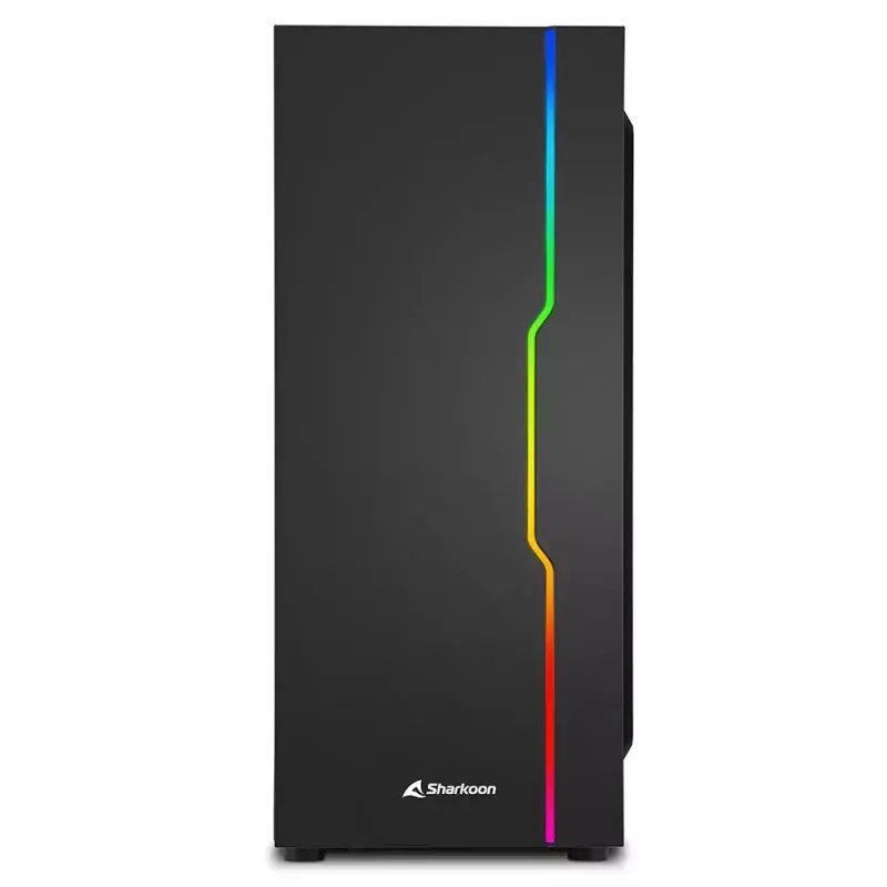 PC korpusas Sharkoon RGB Slider Midi Tower juodas