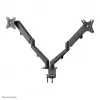 Neomounts DS70-700BL2 Monitor laikiklis 17-27 colių - dujinis spyruoklinis, spaustuvas, 7 kg, 43,2 cm (17 inch), 68,6 cm (27 inch), 100 x 100 mm, juodas