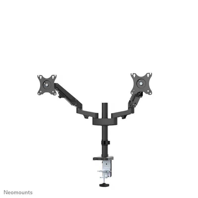 Neomounts DS70-750BL2 Monitorinis laikiklis 17-27 colių – dujinė spyruoklė, spaustuvas/anginis tvirtinimas, 7 kg, 100 x 100 mm, juodas