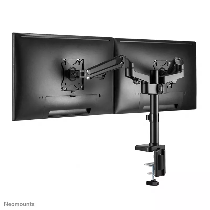 Neomounts DS70-750BL2 Monitorinis laikiklis 17-27 colių – dujinė spyruoklė, spaustuvas/anginis tvirtinimas, 7 kg, 100 x 100 mm, juodas