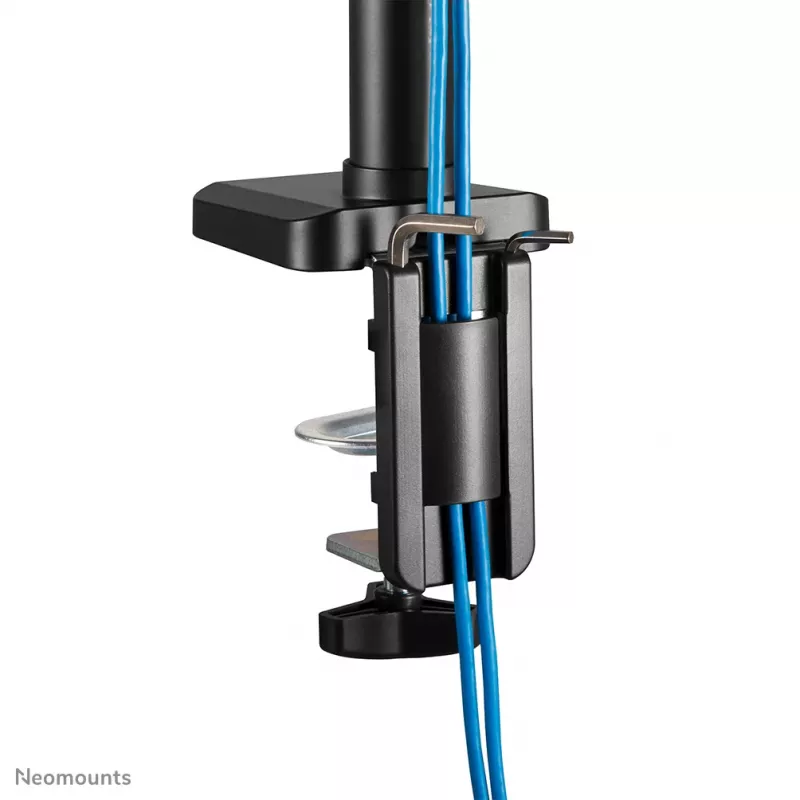 Neomounts DS70-750BL2 Monitorinis laikiklis 17-27 colių – dujinė spyruoklė, spaustuvas/anginis tvirtinimas, 7 kg, 100 x 100 mm, juodas