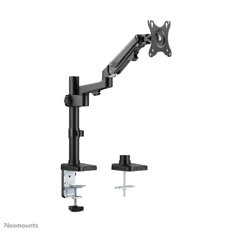Neomounts DS70-750BL1 Monitoriaus ranka 17-27 colių - dujinė spyruoklė, spaustuvas/įvorė, 7 kg, 43,2 cm (17 colių), 68,6 cm (27 colių), 100 x 100 mm, Juoda