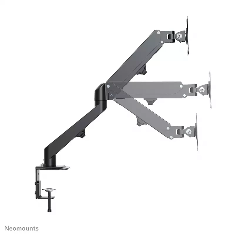 Neomounts DS70-700BL1 Monitoriaus laikiklis 17-27 colių - dujinė spyruoklė, spaustuvas, 7 kg, 43,2 cm (17 colių), 68,6 cm (27 colių), 100 x 100 mm, Juodas