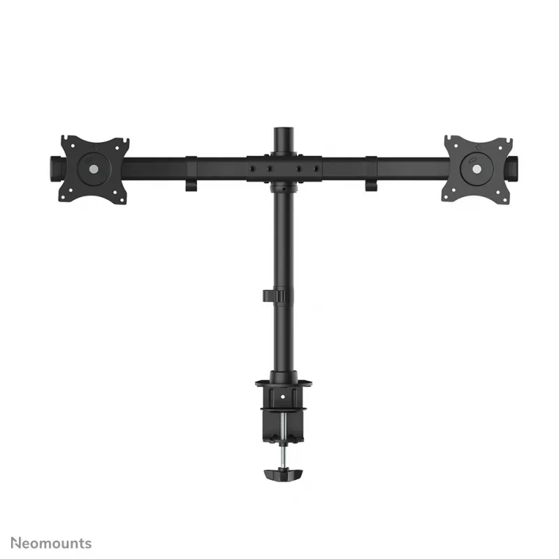 Neomounts FPMA-DCB100DBLACK Dvigubas monitoriaus laikiklis 10-27 colių, spaustuvas/įvorė, 10 kg, juodas