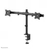 Neomounts FPMA-DCB100DBLACK Dvigubas monitoriaus laikiklis 10-27 colių, spaustuvas/įvorė, 10 kg, juodas