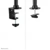 Neomounts FPMA-DCB100DBLACK Dvigubas monitoriaus laikiklis 10-27 colių, spaustuvas/įvorė, 10 kg, juodas