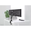 Neomounts FPMA-DCB100DBLACK Dvigubas monitoriaus laikiklis 10-27 colių, spaustuvas/įvorė, 10 kg, juodas