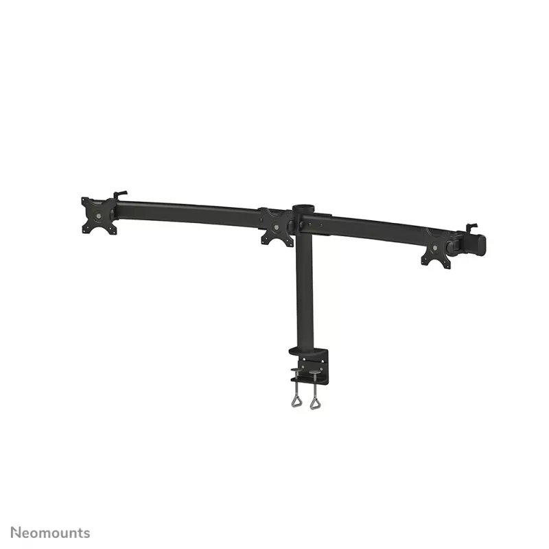 Neomounts FPMA-D700D3 monitorių laikiklis trims ekranams 10-27 colių, spaustuvas, 8 kg, 100x100 mm, juodas