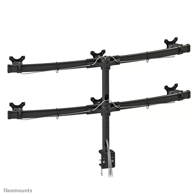 Neomounts FPMA-D700D6 Monitorių laikiklis 19-27 colių, spaustuvas, 8 kg, 48,3 cm (19 col.), 68,6 cm (27 col.), 100 x 100 mm, juodas