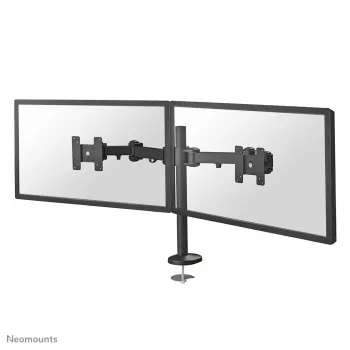 Neomounts FPMA-D960DG monitorių laikiklis dviems ekranams 10-27 colių, per stalą, 8 kg, 25,4 cm (10 colių), 68,6 cm (27 colių), 100 x 100 mm, juodas