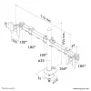Neomounts FPMA-D960DG monitorių laikiklis dviems ekranams 10-27 colių, per stalą, 8 kg, 25,4 cm (10 colių), 68,6 cm (27 colių), 100 x 100 mm, juodas