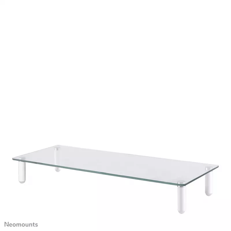 Neomounts NSMONITOR10 monitoriaus/nešiojamojo kompiuterio pakėlimo stovas - universalus, 25 kg, aukščio reguliavimas, permatomas